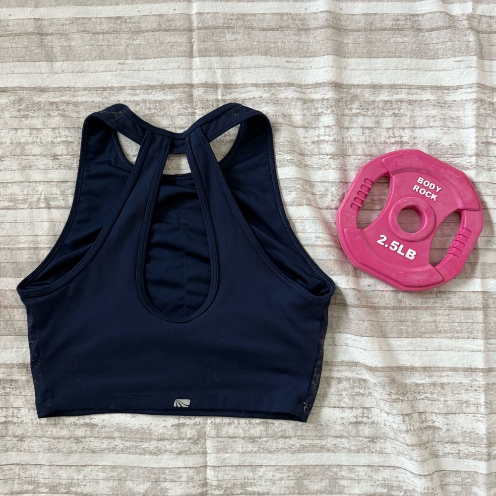 💪🏻 Marika Navy/Gold Medium Long Sports Bra - Picture 2 of 3